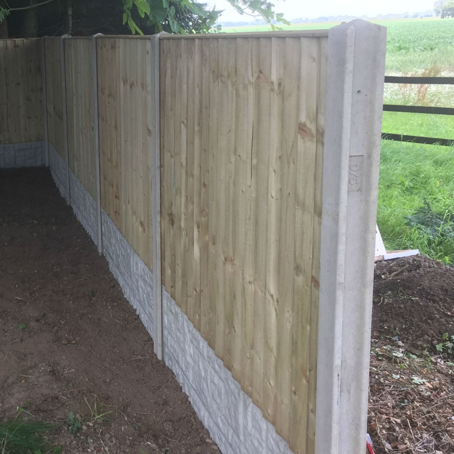 Concrete Slot In Fence Posts