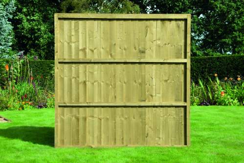 18001830FEBPanelGreen  Heavy Duty Fence Panel Feather Edge Boarded 1 8 X 1 83 2